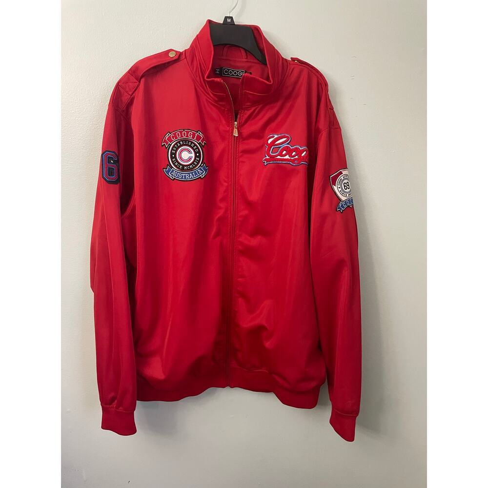 Vintage 90's Coogie Australia Red Full Zip Track Jacket 69 Men's size XXXL